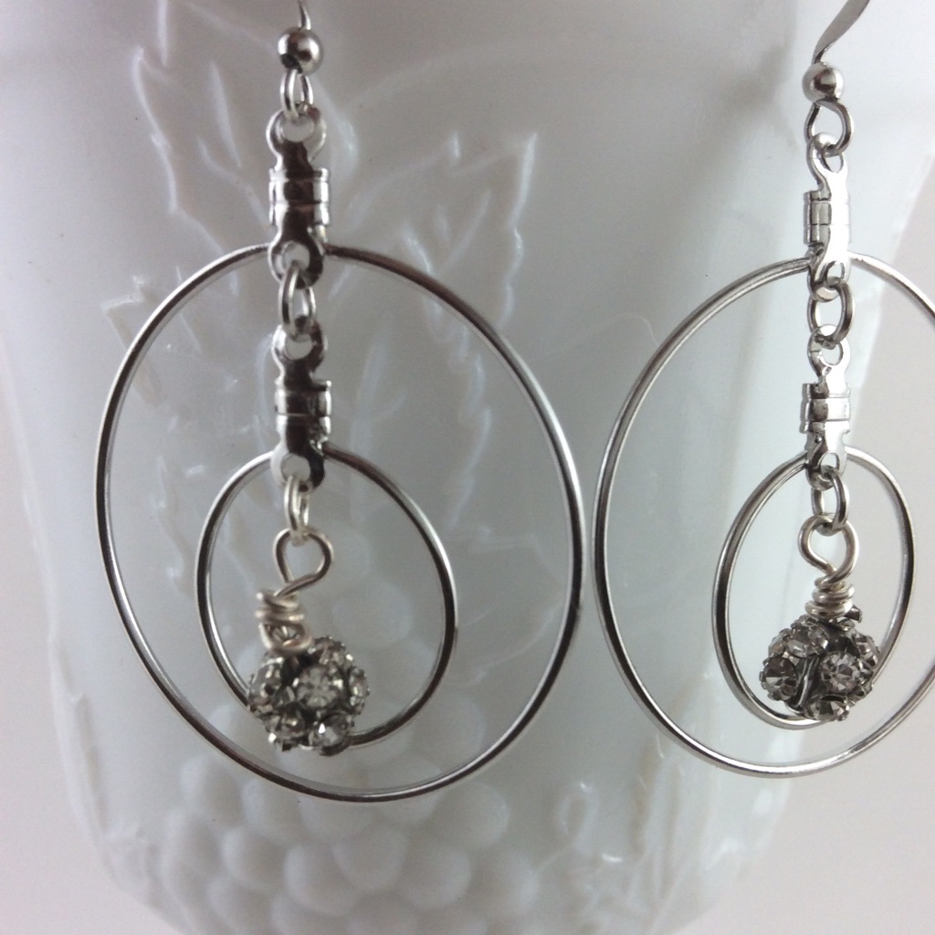 Silver Tone Hoops